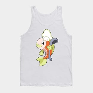 Fish Cook Cooking spoon Tank Top